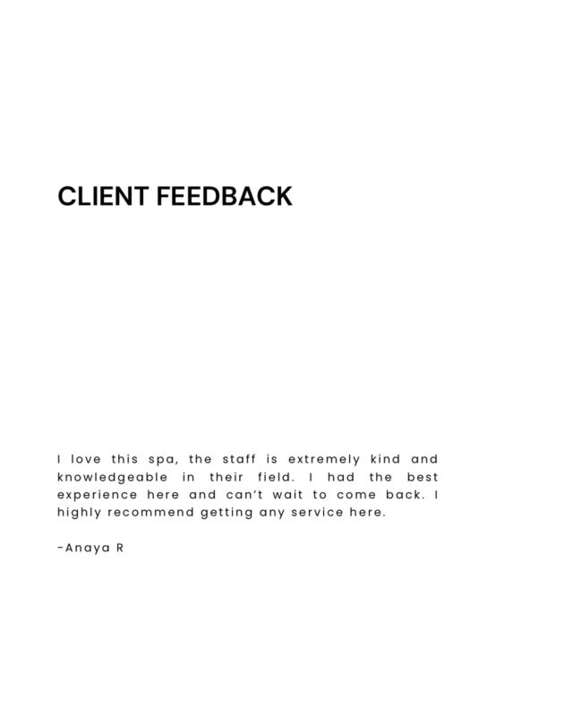 A big thank YOU. We appreciate every single client that walks into Ecobel and hearing your positive feedback is our biggest inspiration to do what we do.