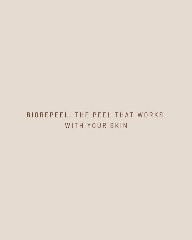 A treatment that works beneath the surface.

BioRePeel combines exfoliation, hydration, and biostimulation in one appointment to reveal brighter, smoother, healthier-looking skin.

Three simple steps.
Beautiful results.
Minimal downtime.

Book your BioRePeel treatment or consultation to see if it’s the right fit for your skin goals.

#biorepeel